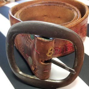 Vintage 70's "TONY IS A FREAK" Tooled Belt